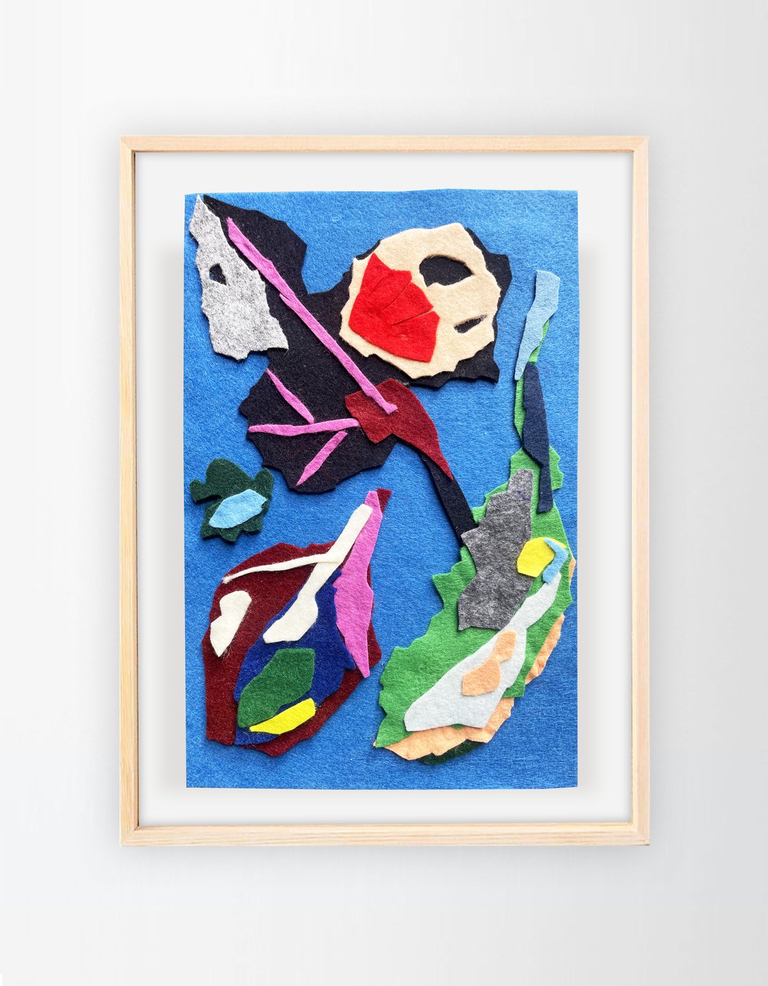 Image of Felt collage 'Foliage 6'