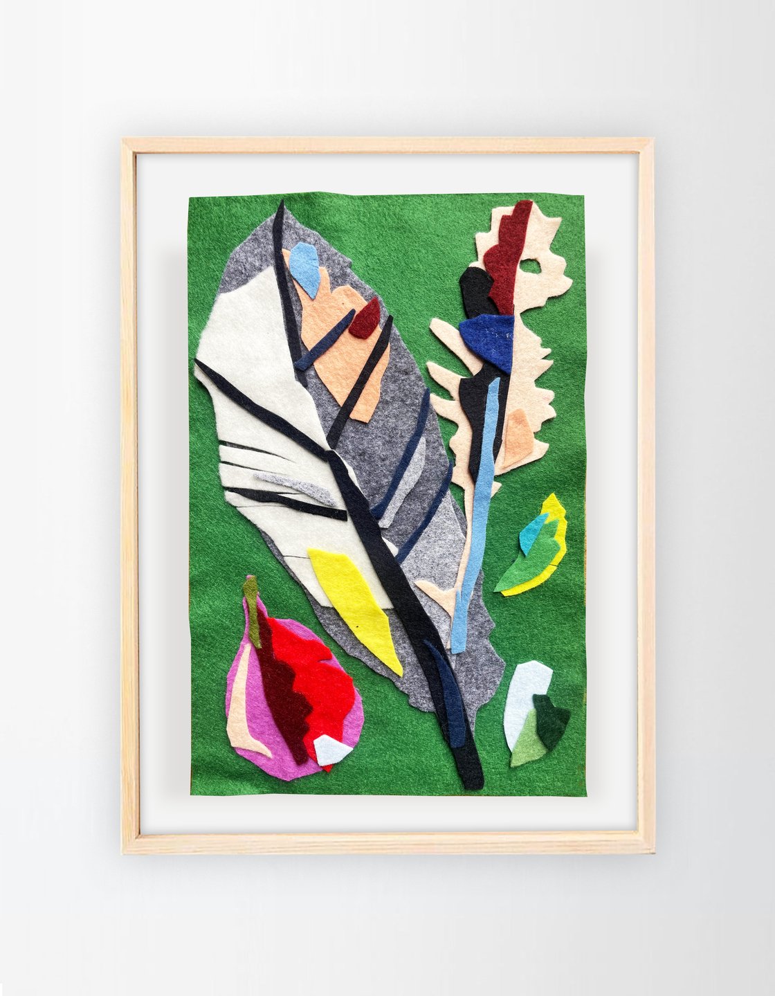 Image of Felt collage 'Foliage 7'