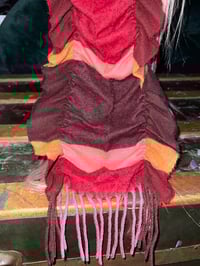 Image 2 of Multicolor Ruffled Felt Scarf