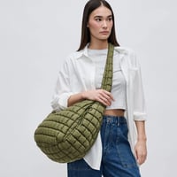 Image 6 of Quilted Puffy Nylon Hobo