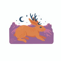 Image 2 of Jackalope sticker