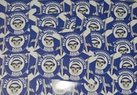Image 1 of Pack of 25 9x6cm Kilmarnock Skull Football/Ultras Stickers.