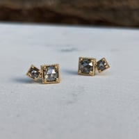 Image 2 of Double Rose Cut Studs VI