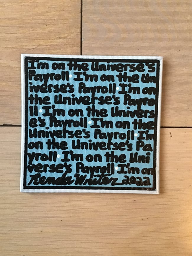 4” x 4” Canvas Panel with Easel • I’m On The Universe’s….
