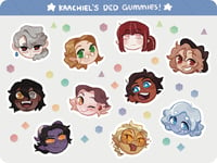 D&D/OCs: Gummies Sticker Sheet