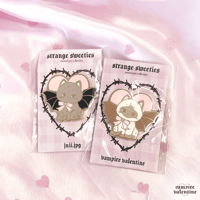 Image 5 of Strange Sweeties Bat Cat Enamel Pin