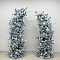 Blue & White Floral Pillars