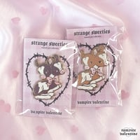 Image 3 of Strange Sweeties Two-Headed Cow Calf Enamel Pin