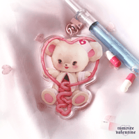Image 1 of Strange Sweeties Disembowel Bear 3" Acrylic Charm Keychain