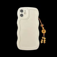 Image 9 of Yellow Jade and Tigers Eye Energy Lucky Coin Phone And Bag Charm Red Cord