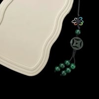 Image 10 of Imperial Jade Energy Lucky Coin Phone And Bag Charm Red Cord