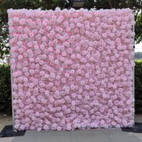 Image 1 of 3D Candy Pink Flower Wall