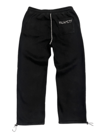 Image 2 of KONTRAST STITCH SWEATPANT BLACK