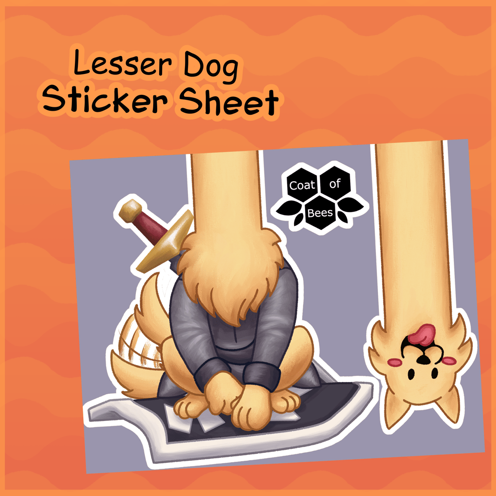 Image of Lesser Dog Sticker Sheet