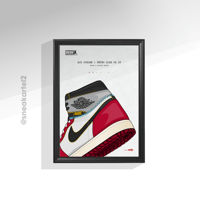 Image 3 of Sneaker Poster Air Jordan 1 x Union L.A Chicago “Shadow”