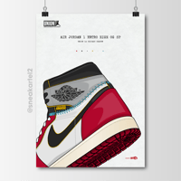 Image 1 of Sneaker Poster Air Jordan 1 x Union L.A Chicago “Shadow”