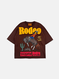 Image 1 of GIRLS ARE DRUGS® JERSEYS "RODEO WORLD" - BROWN