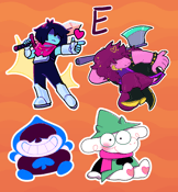 Image of Undertale/Deltarune Group Stickers