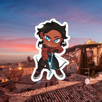 D&D/OC: Mahalia Castrillón Sticker