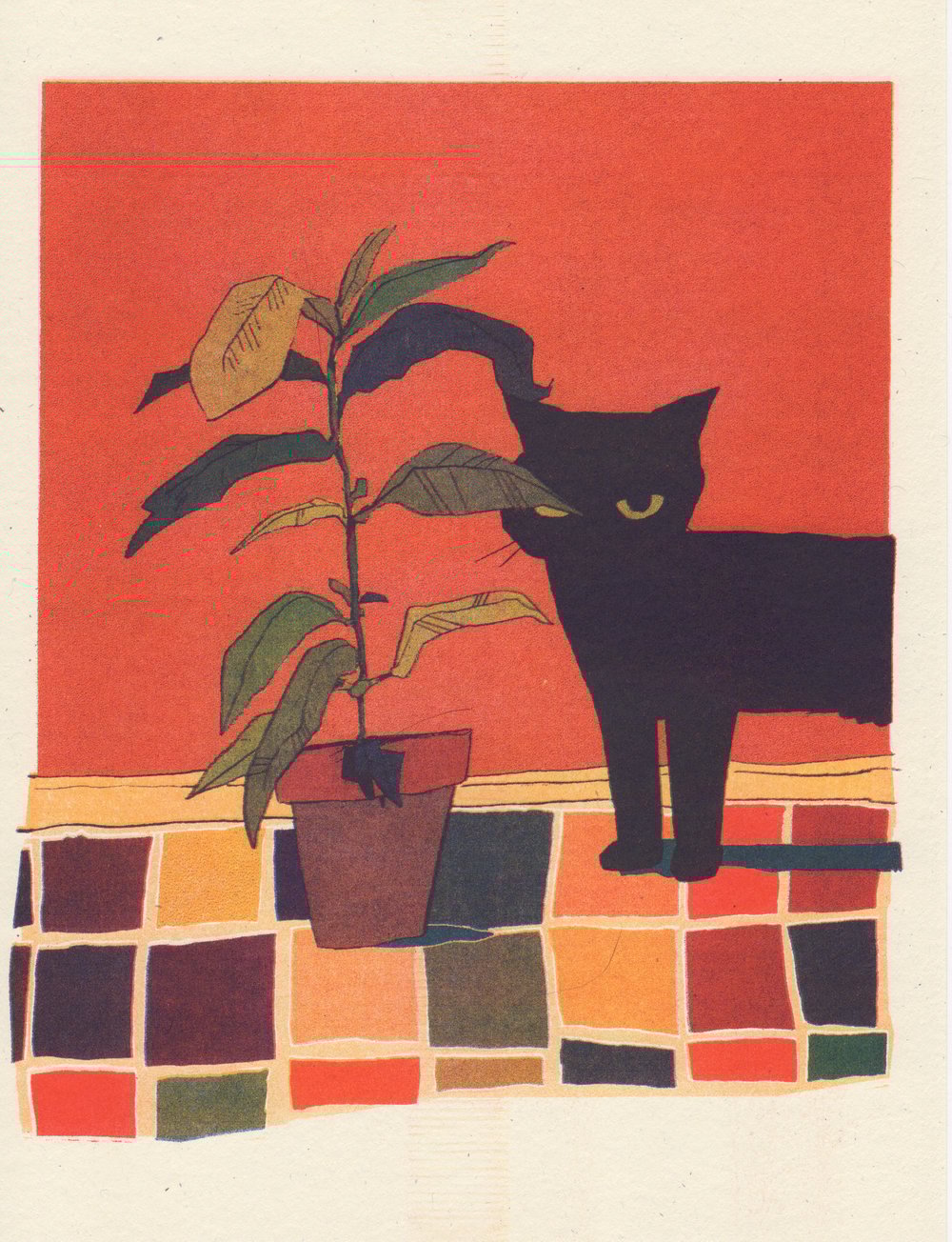 Image of Miss Meep Risograph Print