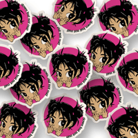 Image 2 of Pink "DBNO" Sticker