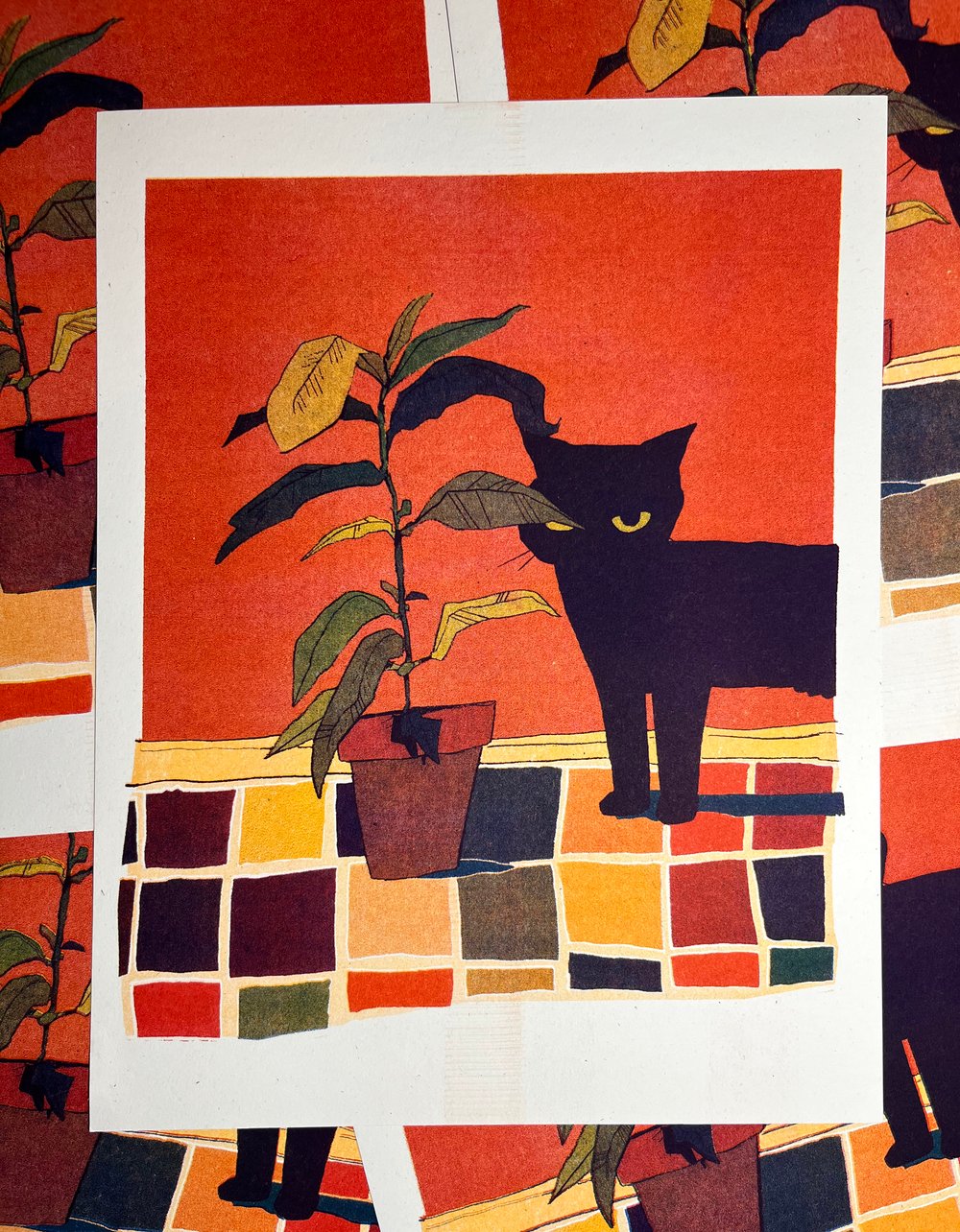 Image of Miss Meep Risograph Print