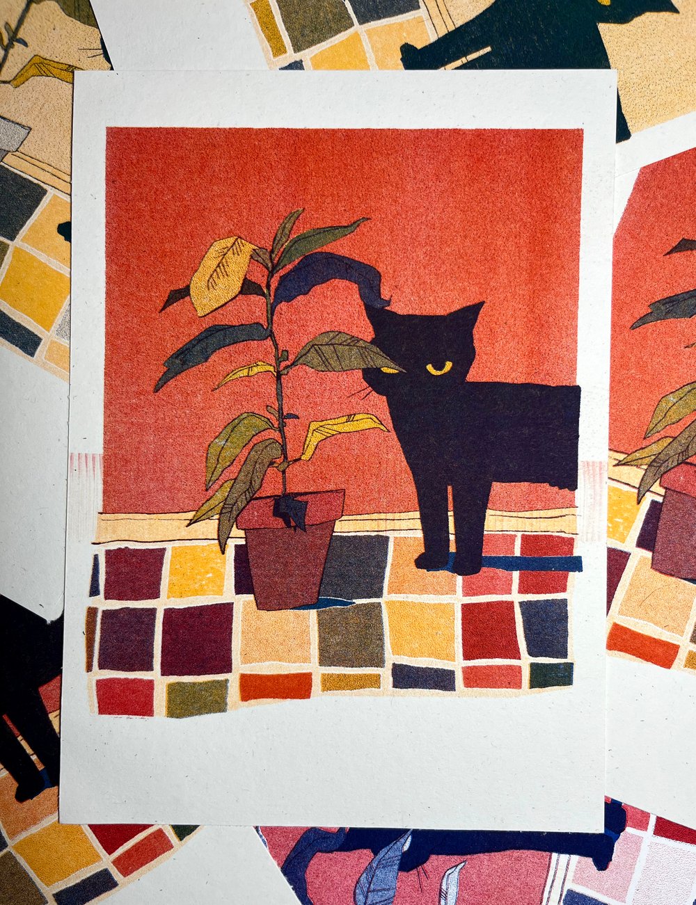 Image of Miss Meep Risograph Print