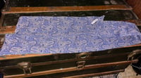 Image 4 of Blue & Gold Damask Scarf