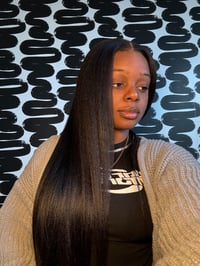 24 Inch 13x4 Yaki staright frontal wig 