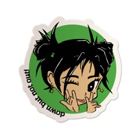 Image 1 of Green "DBNO" Sticker