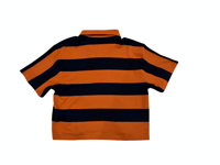Image 2 of ORANGE/NAVY BLUE POLO