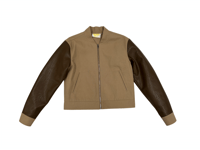 Image 1 of CANVAS LEATHER WORKER JACKET