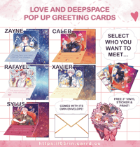 Image 2 of LOVE LETTERS AND DEEPSPACE - HANDMADE POP UP GREETING CARDS