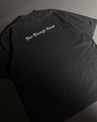 Image 3 of RISE THROUGH CHAOS OVERSIZED TEE IN VINTAGE BLACK 