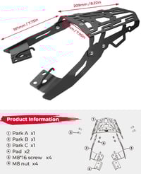 Image 5 of NAVi 110 KEMIMOTO Rear Rack