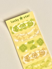 Image 2 of Lucky ✩ Star 🍀⭐️ Vinyl Sticker Sheet
