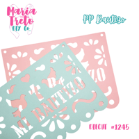 Mi Bautizo Papel Picado  Diecut 1245