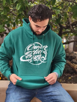 Image of Debbie Day teal hoodie