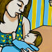 Image of MOTHER AND CHILD ART PRINT