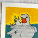 Image of SWIMMING DUCK ART PRINT
