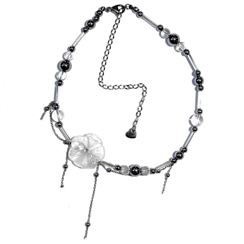 Image of Frosted Flower Necklace