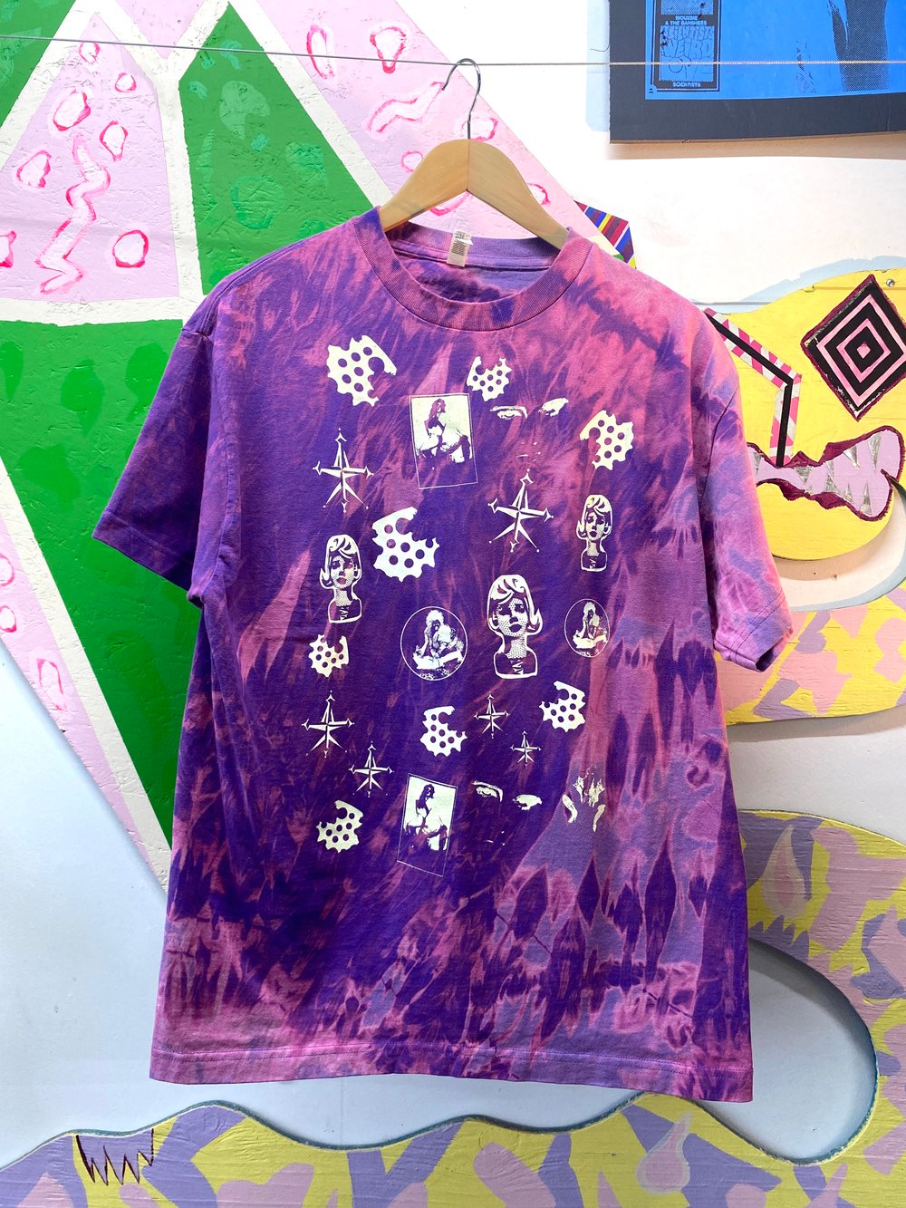 Image of Tie-Dye Collage (Purple Marble)