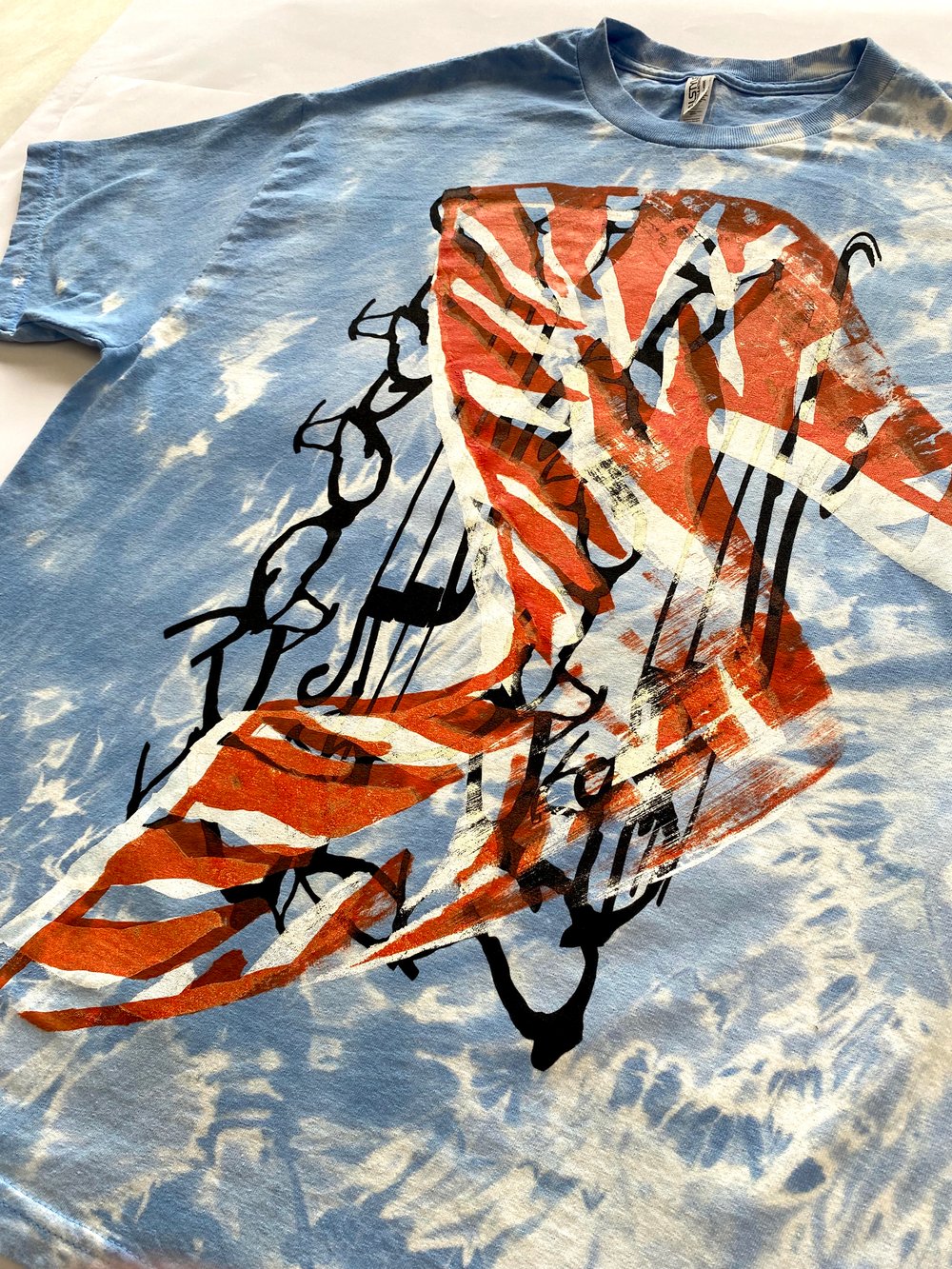 Image of Hi-Heel in the sky Tie-Dye (Powder Blue)