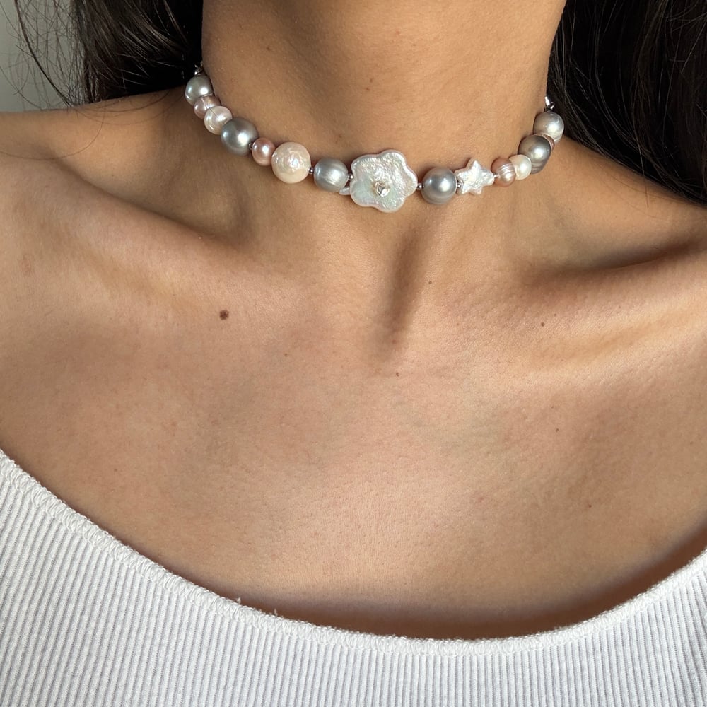 Image of Set in Pearl Necklace