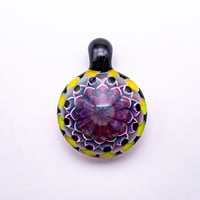 Image 1 of JuJu Blue Daises Mini Dot Stack Pendant