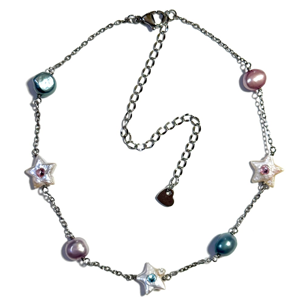 Image of Starry Eyed Necklace in Silver