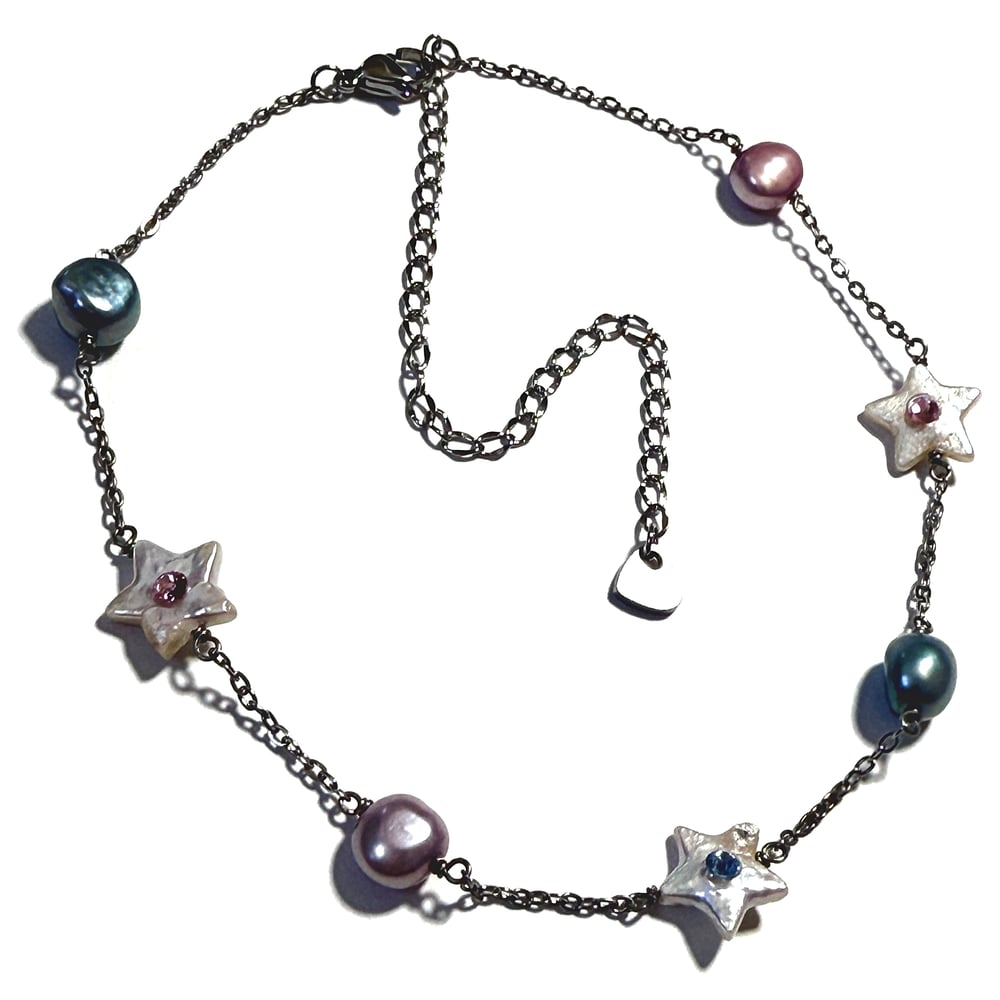 Image of Starry Eyed Necklace in Silver