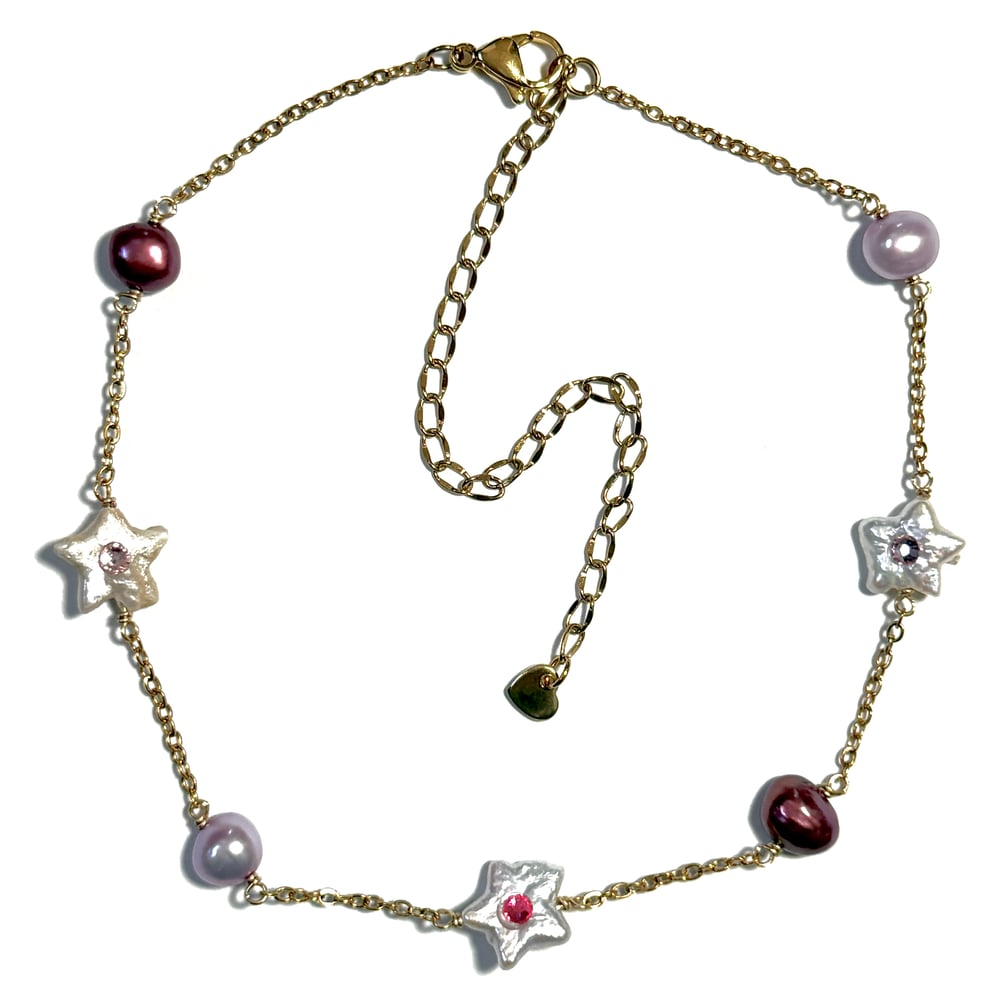 Image of Starry Eyed Necklace in Gold