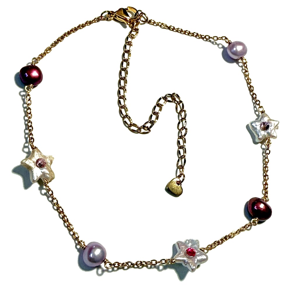 Image of Starry Eyed Necklace in Gold