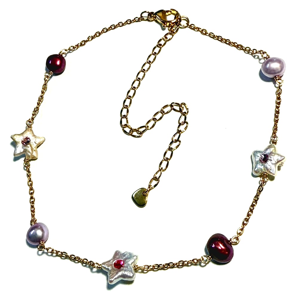 Image of Starry Eyed Necklace in Gold